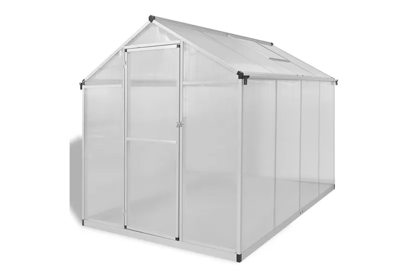 Vidaxl Reinforced Aluminium Greenhouse With Base Frame 4.6 M² Vidaxl Reinforced Aluminium Greenhouse With Base Frame 4.6 M²