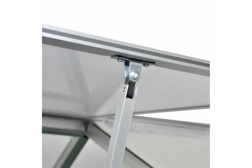 Vidaxl Reinforced Aluminium Greenhouse With Base Frame 4.6 M² Vidaxl Reinforced Aluminium Greenhouse With Base Frame 4.6 M²
