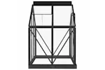 vidaXL 3082333 Glass Greenhouse Anthracite 155x103x191cm Aluminium vidaXL 3082333 Glass Greenhouse Anthracite 155x103x191cm Aluminium