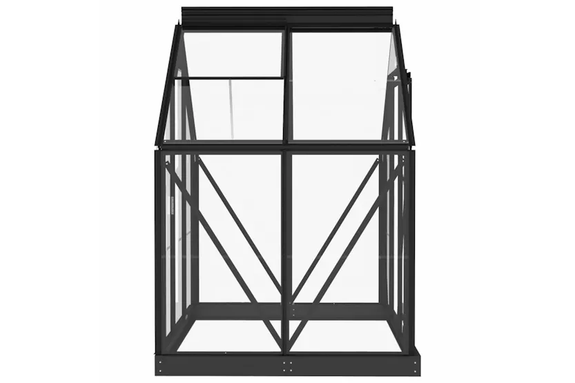 vidaXL 3082333 Glass Greenhouse Anthracite 155x103x191cm Aluminium vidaXL 3082333 Glass Greenhouse Anthracite 155x103x191cm Aluminium