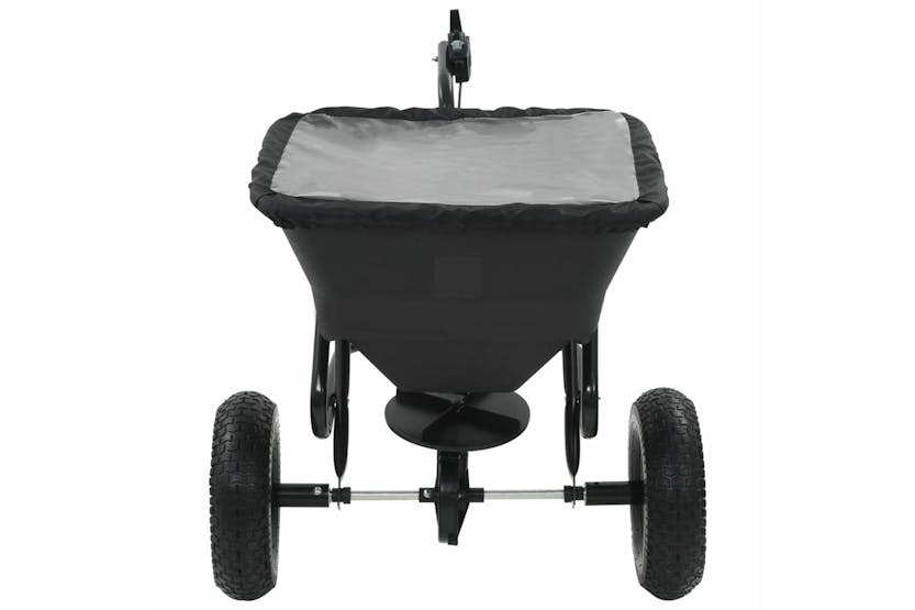 vidaXL 142967 Tow Behind Salt Spreader Pvc And Steel 125x74x79cm 45 L vidaXL 142967 Tow Behind Salt Spreader Pvc And Steel 125x74x79cm 45 L