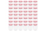 vidaXL 50798 Glass Jam Jars With White And Red Lid 48 Pcs 230 Ml vidaXL 50798 Glass Jam Jars With White And Red Lid 48 Pcs 230 Ml