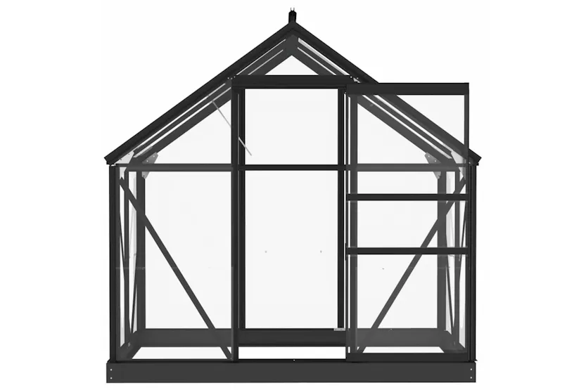 vidaXL 3082333 Glass Greenhouse Anthracite 155x103x191cm Aluminium vidaXL 3082333 Glass Greenhouse Anthracite 155x103x191cm Aluminium