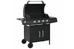 vidaXL 310105 Gas Barbecue Grill 4+1 Cooking Zone Black Steel vidaXL 310105 Gas Barbecue Grill 4+1 Cooking Zone Black Steel
