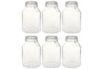 vidaXL 50820 Glass Jars With Lock 6 Pcs 3 L vidaXL 50820 Glass Jars With Lock 6 Pcs 3 L