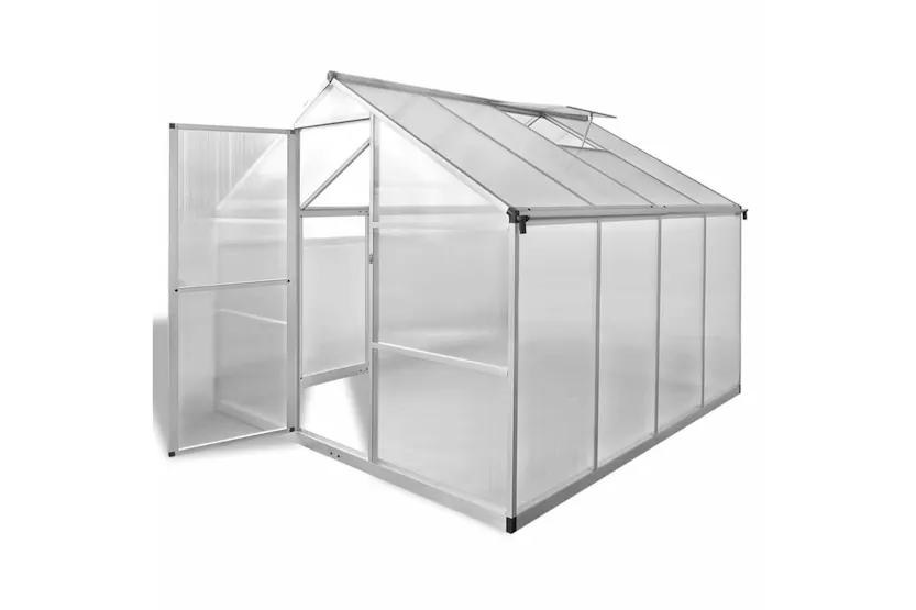 Vidaxl Reinforced Aluminium Greenhouse With Base Frame 6.05 M² Vidaxl Reinforced Aluminium Greenhouse With Base Frame 6.05 M²