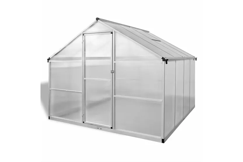 Vidaxl Reinforced Aluminium Greenhouse With Base Frame 6.05 M² Vidaxl Reinforced Aluminium Greenhouse With Base Frame 6.05 M²