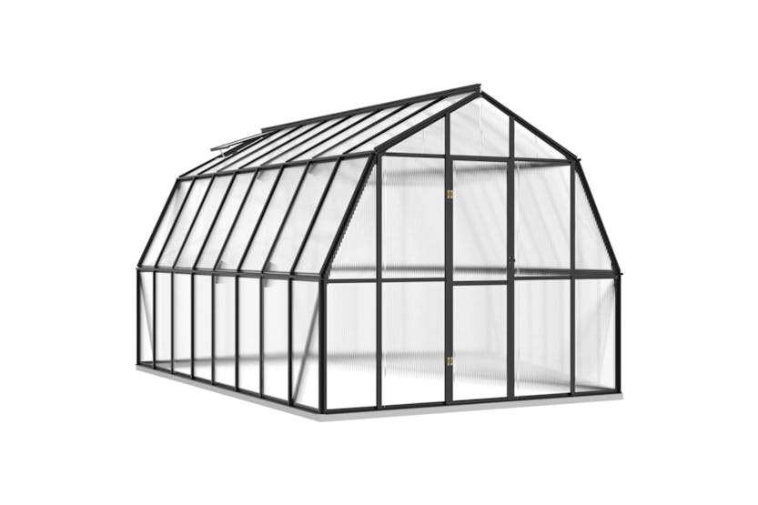 vidaXL Greenhouse With Base Frame Anthracite 12.63 M2 Aluminium vidaXL Greenhouse With Base Frame Anthracite 12.63 M2 Aluminium