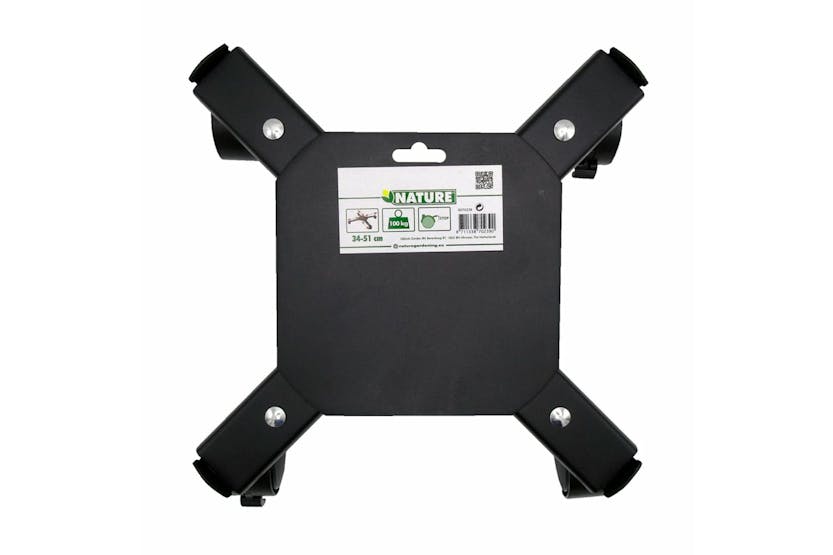 Nature 442636 Adjustable Plant Trolley 4-armed Metal Black Nature 442636 Adjustable Plant Trolley 4-armed Metal Black