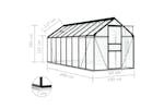 vidaXL 48220 Greenhouse With Base Frame Anthracite Aluminium 9.31 m² vidaXL 48220 Greenhouse With Base Frame Anthracite Aluminium 9.31 m²