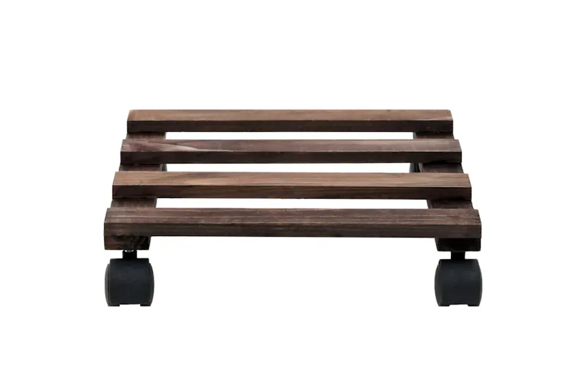 vidaXL 246442 Plant Rollers 4 Pcs Cedar Wood 25x25cm vidaXL 246442 Plant Rollers 4 Pcs Cedar Wood 25x25cm