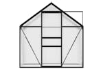 vidaXL 312056 Greenhouse Anthracite Aluminium 1.33 m² vidaXL 312056 Greenhouse Anthracite Aluminium 1.33 m²