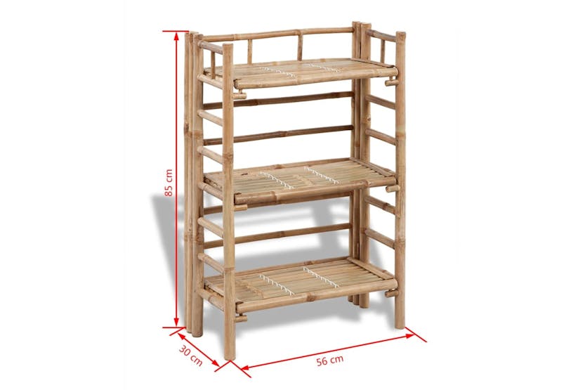 vidaXL 41494 3-tier Bamboo Plant Rack vidaXL 41494 3-tier Bamboo Plant Rack