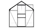vidaXL 48217 Greenhouse With Base Frame Anthracite Aluminium 5.89 m² vidaXL 48217 Greenhouse With Base Frame Anthracite Aluminium 5.89 m²