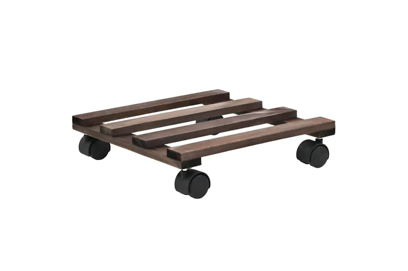 vidaXL 246442 Plant Rollers 4 Pcs Cedar Wood 25x25cm vidaXL 246442 Plant Rollers 4 Pcs Cedar Wood 25x25cm