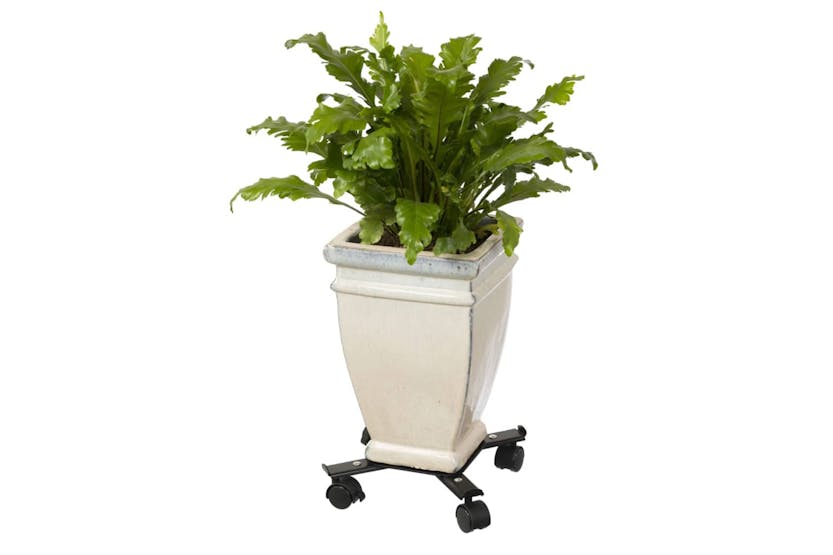 Nature 442636 Adjustable Plant Trolley 4-armed Metal Black Nature 442636 Adjustable Plant Trolley 4-armed Metal Black