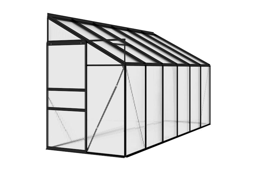 vidaXL 312047 Greenhouse Anthracite Aluminium 7.44 Mâ³ vidaXL 312047 Greenhouse Anthracite Aluminium 7.44 Mâ³