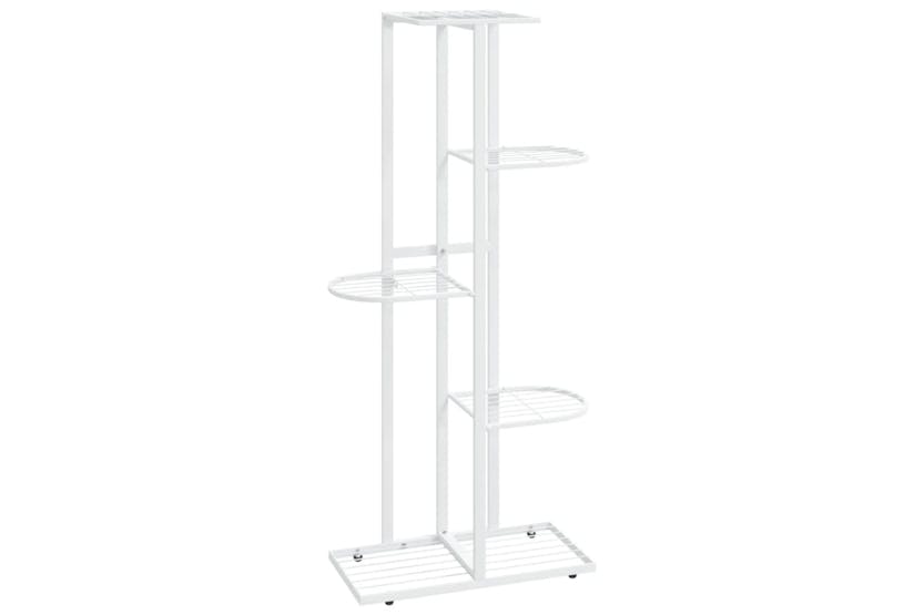 vidaXL 336111 5-floor Flower Stand 43x22x98cm White Metal vidaXL 336111 5-floor Flower Stand 43x22x98cm White Metal
