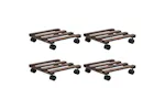 vidaXL 246442 Plant Rollers 4 Pcs Cedar Wood 25x25cm vidaXL 246442 Plant Rollers 4 Pcs Cedar Wood 25x25cm