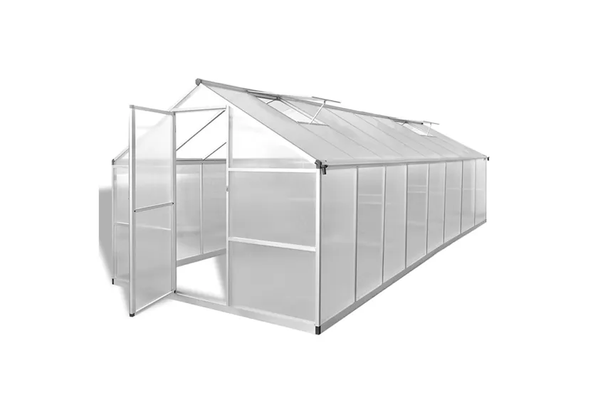 vidaXL 45218 Greenhouse Aluminium 481x250x195cm 23.44 Mâ³ vidaXL 45218 Greenhouse Aluminium 481x250x195cm 23.44 Mâ³
