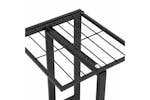 vidaXL 336110 5-floor Flower Stand 43x22x98cm Black Metal vidaXL 336110 5-floor Flower Stand 43x22x98cm Black Metal