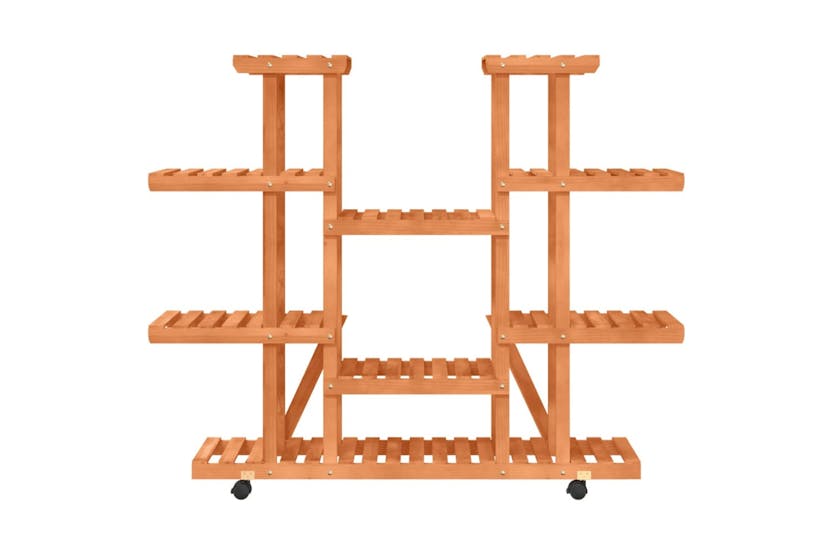 vidaXL 362860 Flower Stand With Wheels 110x25x115cm Solid Wood Fir vidaXL 362860 Flower Stand With Wheels 110x25x115cm Solid Wood Fir