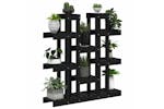 vidaXL 822096 Plant Stand Black 104.5x25x109.5cm Solid Wood Pine vidaXL 822096 Plant Stand Black 104.5x25x109.5cm Solid Wood Pine