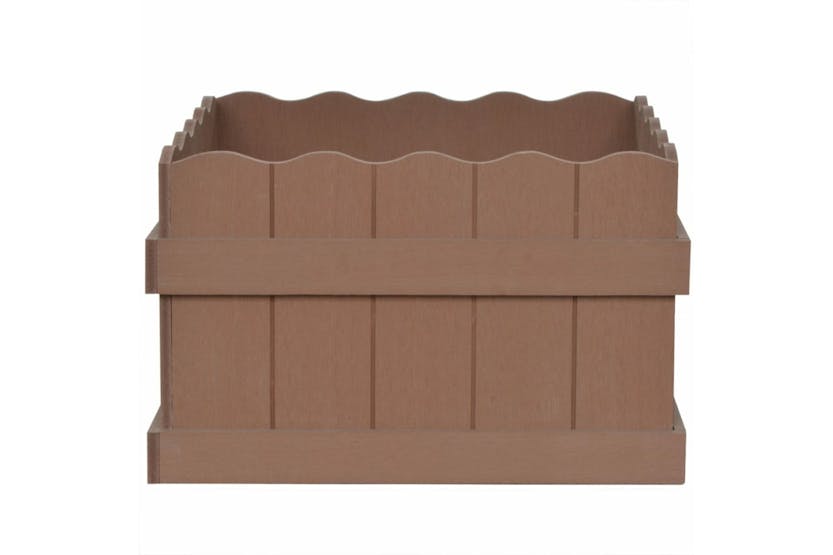 vidaXL 42384 Wpc Garden Raised Bed 40x40x25cm Brown vidaXL 42384 Wpc Garden Raised Bed 40x40x25cm Brown