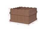 vidaXL 42384 Wpc Garden Raised Bed 40x40x25cm Brown vidaXL 42384 Wpc Garden Raised Bed 40x40x25cm Brown