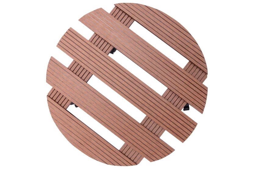 vidaXL 149033 Plant Trolleys 2 Pcs Brown ÃÂ30x7.5cm Wpc vidaXL 149033 Plant Trolleys 2 Pcs Brown ÃÂ30x7.5cm Wpc