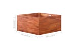 vidaXL 44026 Garden Raised Bed Acacia Wood 100x100x50cm vidaXL 44026 Garden Raised Bed Acacia Wood 100x100x50cm