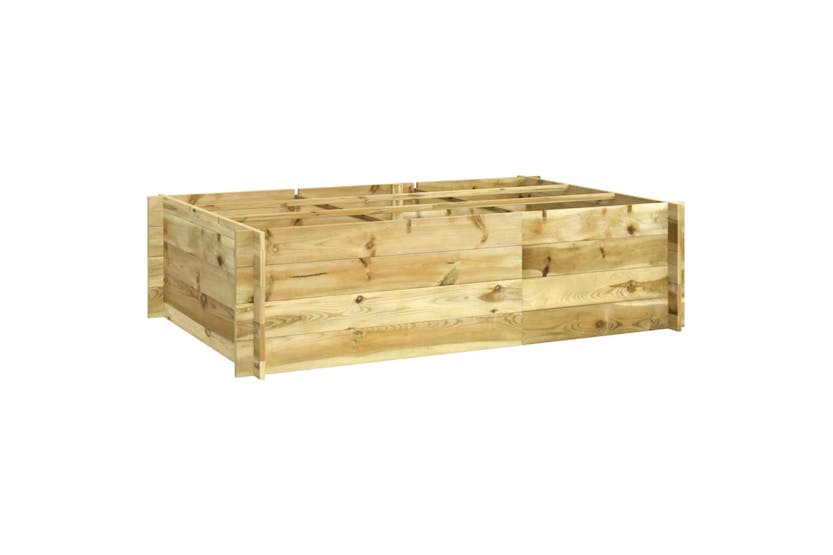 vidaXL Raised Bed 150x100x40cm Impregnated Wood vidaXL Raised Bed 150x100x40cm Impregnated Wood