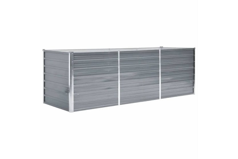 vidaXL 44840 Garden Raised Bed Galvanised Steel 240x80x77cm Grey vidaXL 44840 Garden Raised Bed Galvanised Steel 240x80x77cm Grey