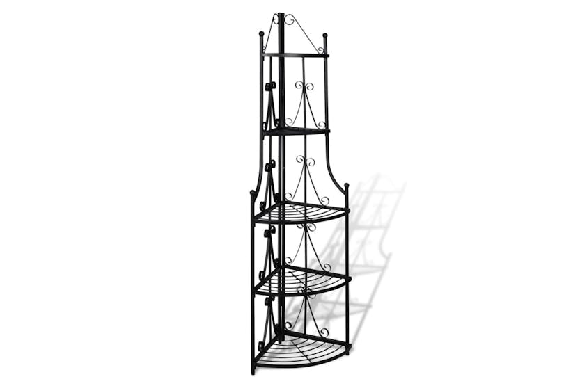 vidaXL 40782 Corner Plant Rack Black vidaXL 40782 Corner Plant Rack Black