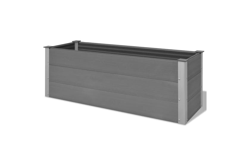 vidaXL 43607 Garden Raised Bed Wpc 150x50x54cm Grey vidaXL 43607 Garden Raised Bed Wpc 150x50x54cm Grey