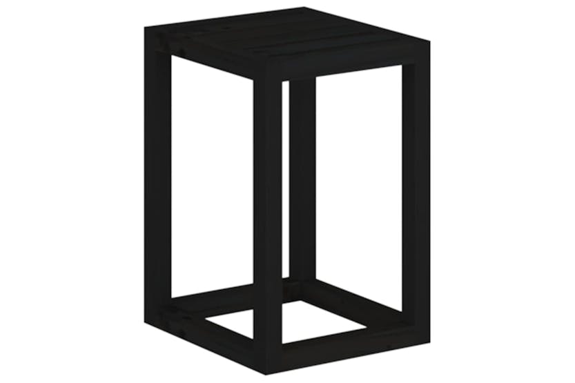 vidaXL 822271 3 Piece Plant Stand Set Black Solid Wood Pine vidaXL 822271 3 Piece Plant Stand Set Black Solid Wood Pine