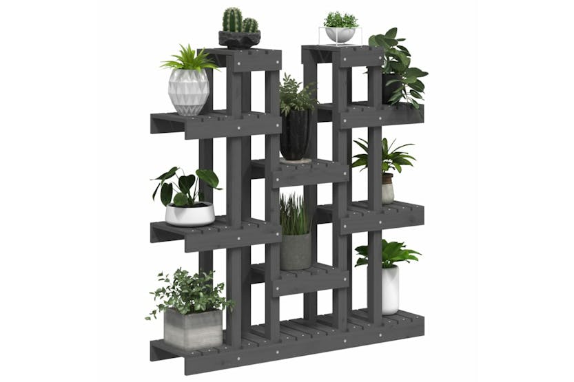 vidaXL 822094 Plant Stand Grey 104.5x25x109.5cm Solid Wood Pine vidaXL 822094 Plant Stand Grey 104.5x25x109.5cm Solid Wood Pine