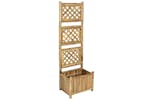 vidaXL 43713 Garden Raised Bed With Trellis Bamboo 40cm vidaXL 43713 Garden Raised Bed With Trellis Bamboo 40cm