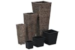 Vidaxl Raised Beds 3 Pcs Water Hyacinth Dark Brown Vidaxl Raised Beds 3 Pcs Water Hyacinth Dark Brown