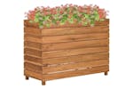 Vidaxl Raised Bed 100x40x72 Cm Recycled Teak Wood And Steel Vidaxl Raised Bed 100x40x72 Cm Recycled Teak Wood And Steel