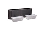 vidaXL 46952 Garden Raised Bed 120x24x40cm Poly Rattan Black vidaXL 46952 Garden Raised Bed 120x24x40cm Poly Rattan Black