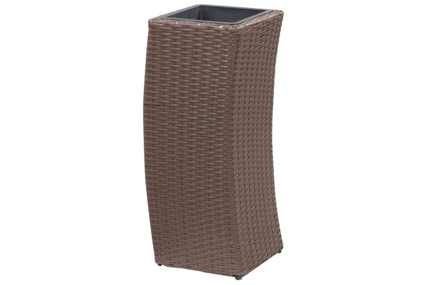 vidaXL 46941 Garden Raised Beds 3 Pcs Poly Rattan Brown vidaXL 46941 Garden Raised Beds 3 Pcs Poly Rattan Brown