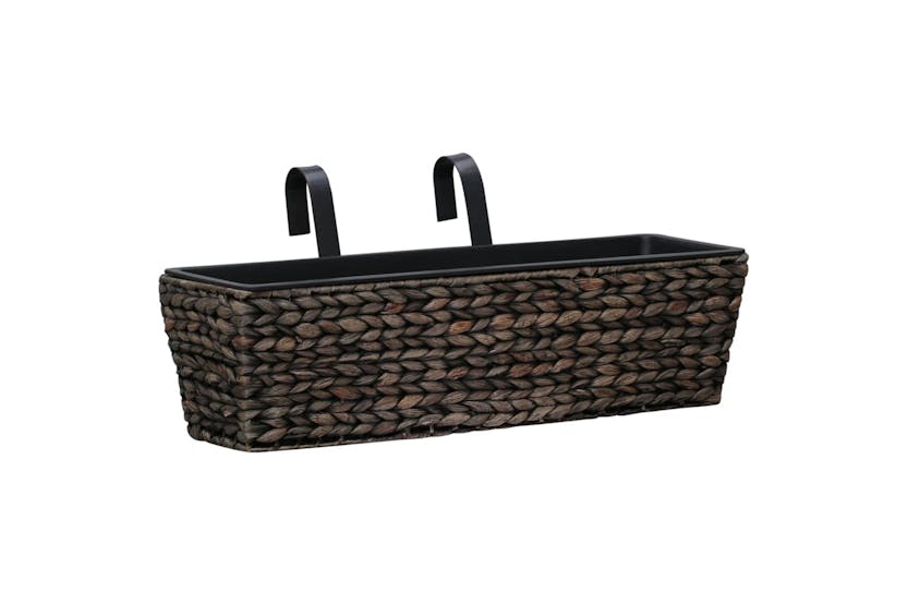 Vidaxl Planters 2 Pcs Water Hyacinth Brown Vidaxl Planters 2 Pcs Water Hyacinth Brown