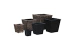 Vidaxl Raised Beds 3 Pcs Water Hyacinth Brown Vidaxl Raised Beds 3 Pcs Water Hyacinth Brown