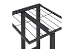 vidaXL 343115 4-floor Flower Stand With Wheels 44x23x80cm Black Iron vidaXL 343115 4-floor Flower Stand With Wheels 44x23x80cm Black Iron