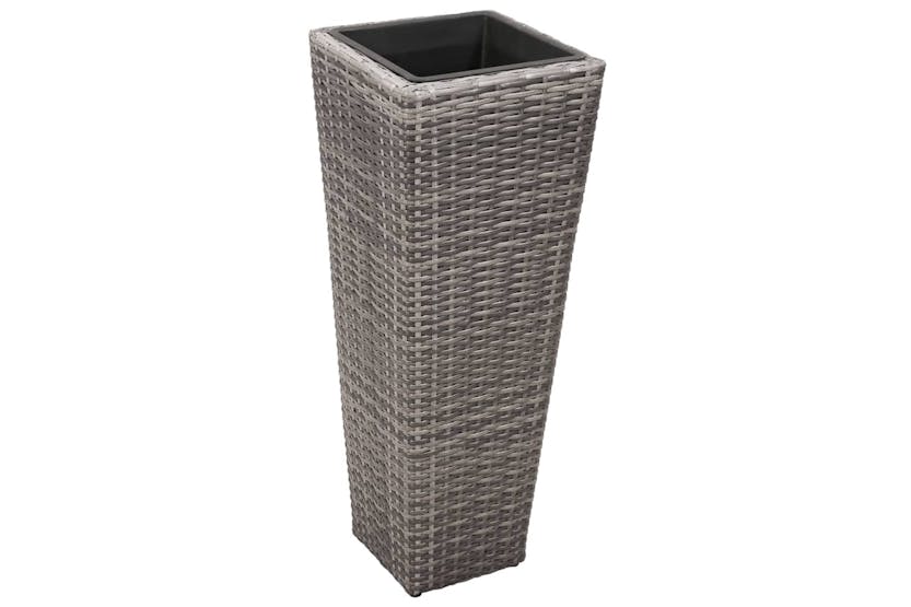 vidaXL 45424 Garden Raised Beds 3 Pcs Poly Rattan Grey vidaXL 45424 Garden Raised Beds 3 Pcs Poly Rattan Grey