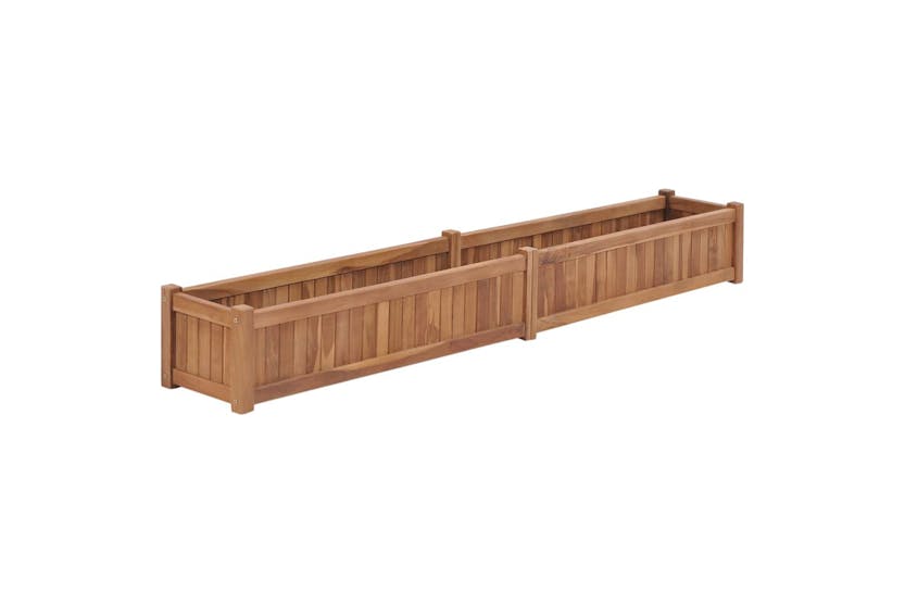 vidaXL 48970 Raised Bed 200x30x25cm Solid Teak Wood vidaXL 48970 Raised Bed 200x30x25cm Solid Teak Wood