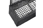 vidaXL 46932 Trellis Raised Bed With 3 Pots 83x30x130cm Poly Rattan Black vidaXL 46932 Trellis Raised Bed With 3 Pots 83x30x130cm Poly Rattan Black