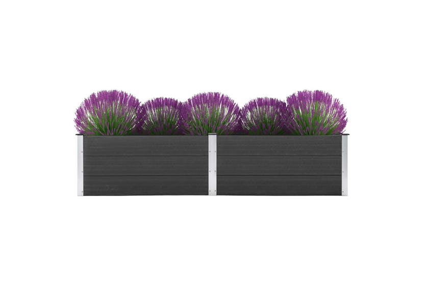 vidaXL 49059 Garden Raised Bed 250x100x54cm Wpc Grey vidaXL 49059 Garden Raised Bed 250x100x54cm Wpc Grey