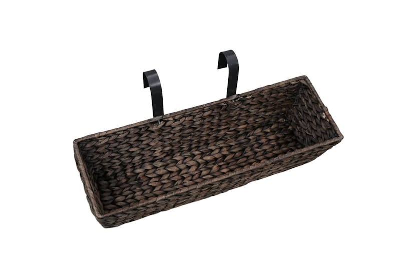 Vidaxl Planters 2 Pcs Water Hyacinth Brown Vidaxl Planters 2 Pcs Water Hyacinth Brown